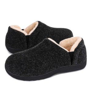 Long Bay Men's Cozy Memory Foam (9-10) Slippers Comfy House Shoes